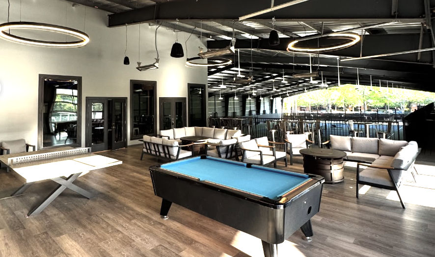ITP Training Academy Lounge with pool table and seating